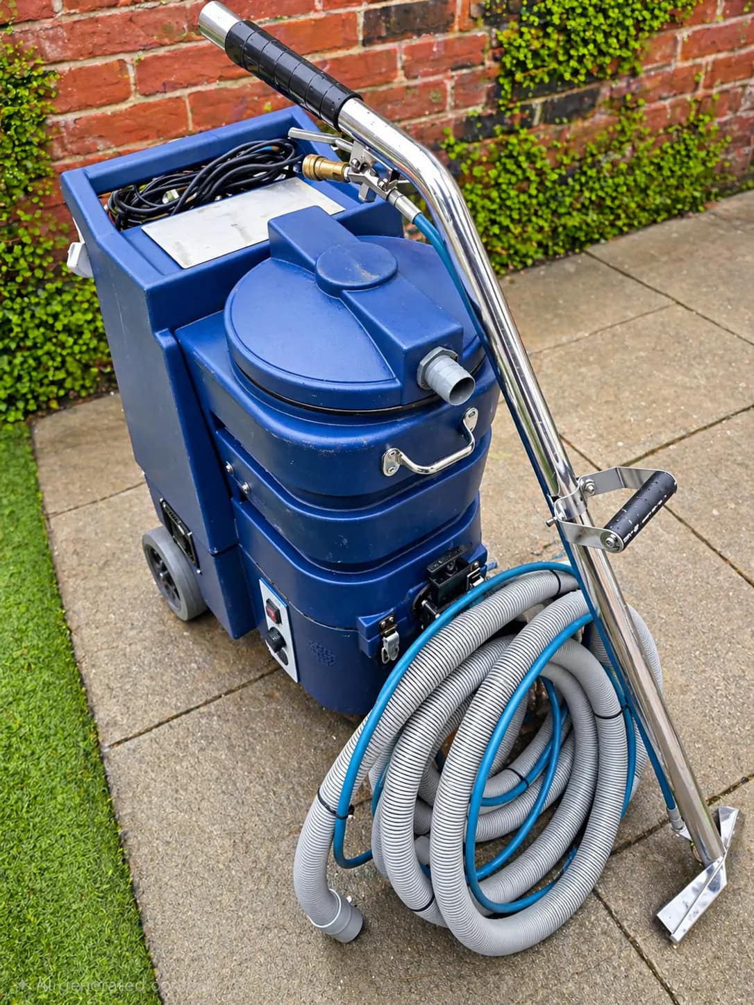 Professional extraction equipment used for rug and carpet cleaning